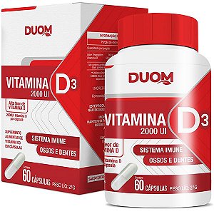 Vitamina D3 2000UI 60caps Duom