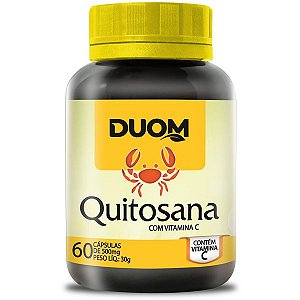 Quitosana com Vitamina C 500mg 60caps Duom