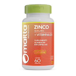 Zinco + Vitamina D3 (1 ao dia) 60caps
