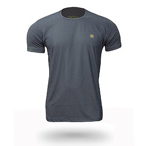 Camiseta Masculina Manga Curta com Proteção Solar UV 50+ Cor Grafite