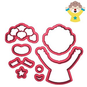 Cortador Modular Circo Palhaco Pipoca Braço Aberto