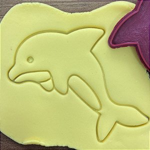 Cortador Marcador Fundo do Mar Cookie Golfinho Boto