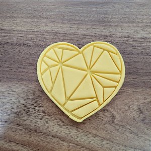 Cortador Marcador Biscoito Coração Diamante Lapidado