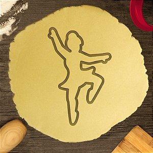 Cortador Contorno Ballet Menina Bailarina Dançando