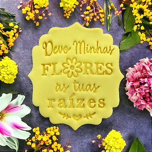 Cortador Biscoito Dia Mães Minhas Flores Suas Raízes