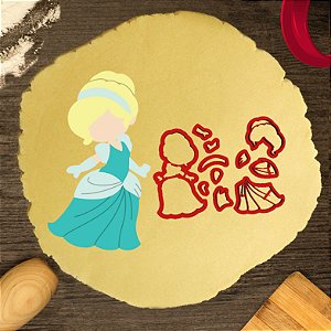 Cortador Biscoito Modular Princesa Cinderela