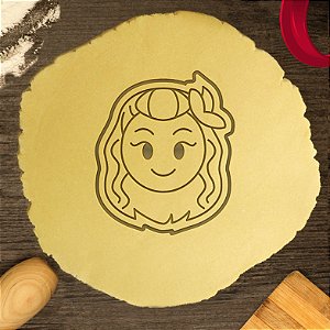 Cortadore Biscoito Cabeça Princesa Moana
