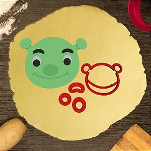 Cortador Biscoito Modular Cabeça Shrek