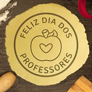 Cortador Biscoito Feliz Dia dos Professores Maçã