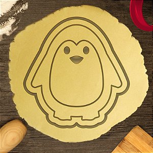 Cortador Biscoito Animal Pinguim em Pé Fofo