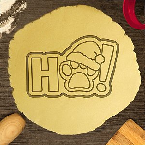Cortador Biscoito Natal Ho Pata com Gorro