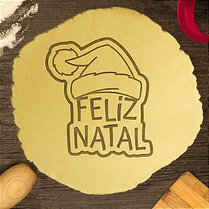 Cortador Biscoito Feliz Natal com Gorro