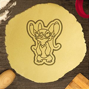 Cortador Biscoito Lilo Stitch Lila em Pé Fofura