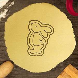 Cortador Biscoito Páscoa Coelinho Olhando Pra Cima