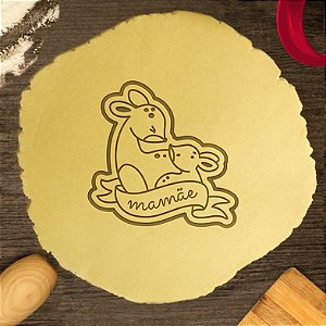 Cortador Biscoito Animal Mamãe Cervo com Filhote