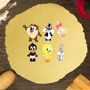 kit 6 Cortadores Modulares Turma Looney Tunes