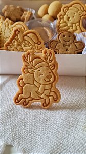 Cortador Biscoito Natal Rena Alce Rudolph Fofo