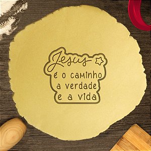 Cortador Marcador Frase Jesus é o Caminho