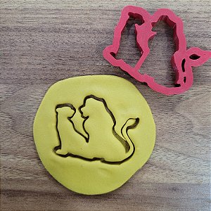 Cortador Pasta Americana Confeitar Rei Leão Simba Nala Festa Infantil