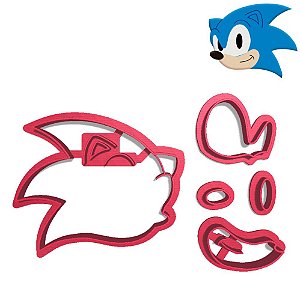 Kit 4 Cortadores Sonic Raposa Tails Knuckles Logo Top - Doce Impresso -  Cortadores e Papel arroz personalizados