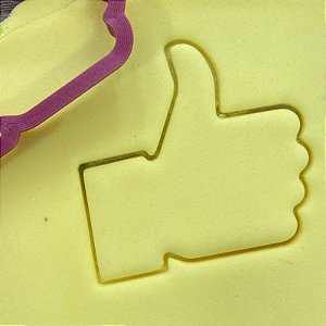 Cortador Pasta Doce Impresso Festa Web Internet Like Curtir Rede Social Perfil