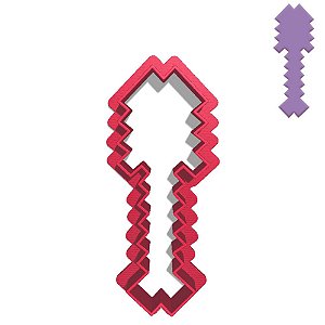 Cortador Pasta Doce Impresso Jogo Infantil Game Minecraft Ferramenta Pá Cavar Minerador
