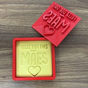 Cortador Marcador Feliz Dia das Mães Coração Cute