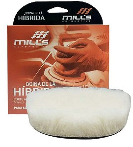 Boina Lã Hibrida Branca 5"corte agressivo p/Rotativa Mills