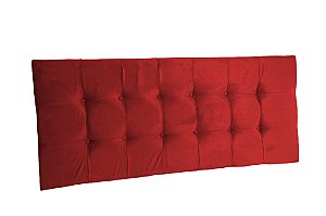 Cabeceira painel para cama box Queen Size 1,58 cm - Vermelho