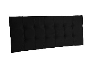 Cabeceira painel para cama box Queen Size 1,58 cm - Preto