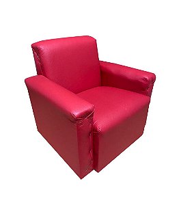 Mini Sofá Poltrona Infantil Estofado - Vermelho