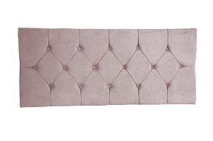 Cabeceira painel captonê para cama box casal 1,38 cm - Rose Claro