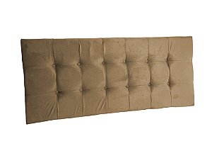 Cabeceira painel para cama box Queen Size 1,58 cm - Bege Escuro