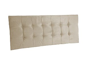 Cabeceira painel para cama box Queen Size 1,58 cm - Creme