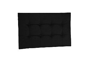 Cabeceira painel para cama box Solteiro 90 cm - Preto
