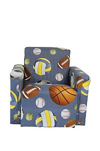 Mini Sofá Poltrona Infantil Estofado - Bola