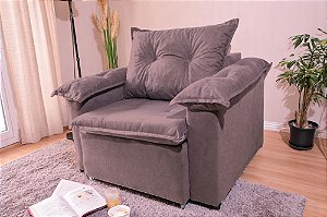 Poltrona Paris Retrátil 1 Lugar Braço De Pillow Rose