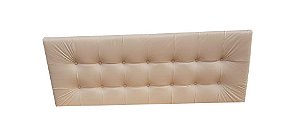 Cabeceira painel para cama box padrão 1,38 cm - Bege Corino