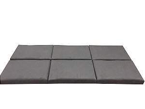 Cabeceira painel em módulos para cama box Queen Size 1,58 cm - Cinza Chumbo