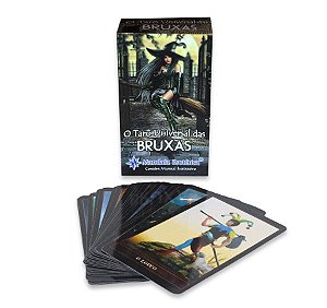 O Tarô Universal das Bruxas com 78 cartas manual ilustrativo