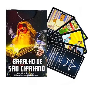 Baralho Taro de São Cipriano 55 Cartas Auto Explicativas