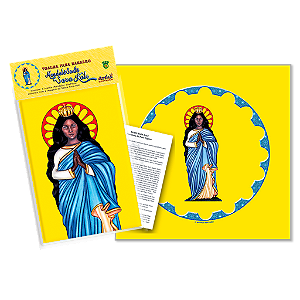 Toalha Mandala Santa Sara Para Leitura de Tarô 70x70 cm