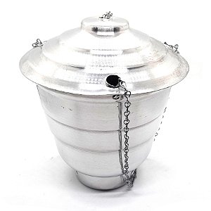 Turíbulo Sacro Defumador Divino Metal Defumação Correntes 18