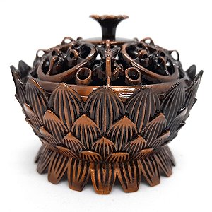 Turíbulo Sacro Defumador Divino De Mesa Metal Pequeno 8cm