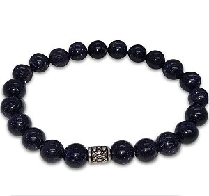 Pulseira  de Pedras Naturais Estrela Azul
