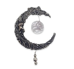 Fio de Luz Luar com Cristal facetado Decorativo Metal