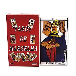 Tarot Baralho de Marselha 78 Cartas com Manual Explicativo