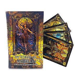 Tarô Dourado de Marselha 78 Cartas Com Manual em Português