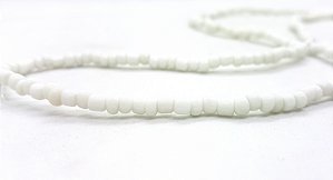 Guia Colar Miçanga Branco Oxalá Umbanda 50cm