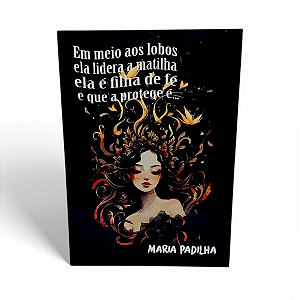 Placa Decorativa Maria Padilha Mdf com Fita DuplaFace 27 cm